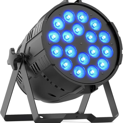 Portable 200W RGBWAL 6-in-1 LED Par Light, Aluminum Body, DMX & Sound Activated