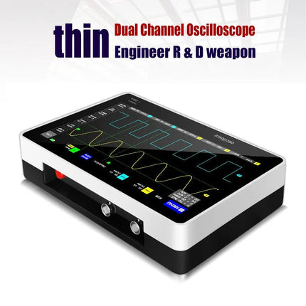 Portable Touchscreen Digital Oscilloscope with 7” Display, 100MHz Dual Channel, 1GS/s Sampling Rate