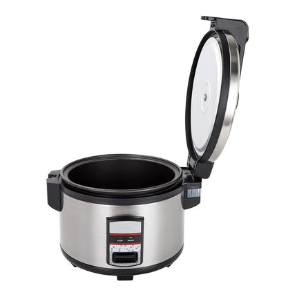 Commercial Stainless Steel Rice Cooker with Non-Stick Inner Pot for Restaurant & Catering Kitchens