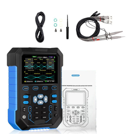 Portable 2-Channel Digital Oscilloscope with Built-In 20MHz Waveform Generator & 2.8” IPS Screen