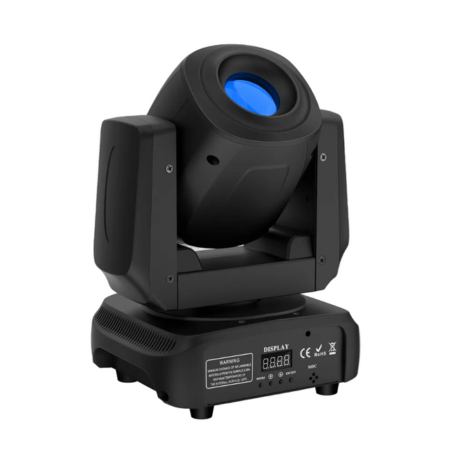 RGBW LED Moving Head Light with Prism, DMX512 & Sound Activation for Stage and Party