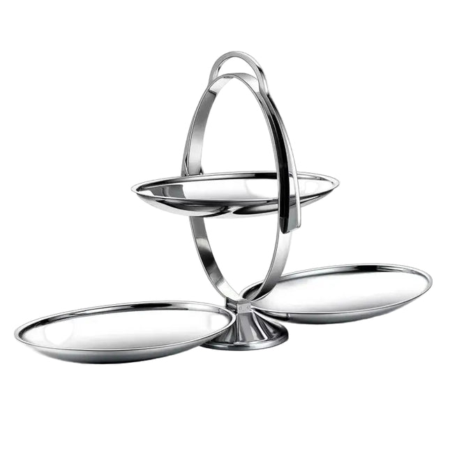 Stainless Steel Petal-Shaped Serving Plate with Mirror Finish Fruit & Candy Dish Decorative Tableware