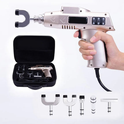 Corded Electric Press Tool 65W Multi-Head Adjustable Pressure Compact Design Champagne Gold