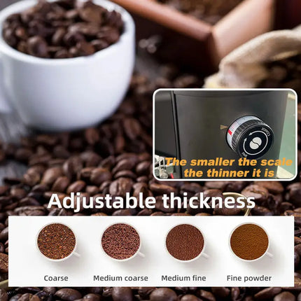 600W Electric Coffee Grinder with 90mm Titanium Coated Flat Burr and Touch Screen Control
