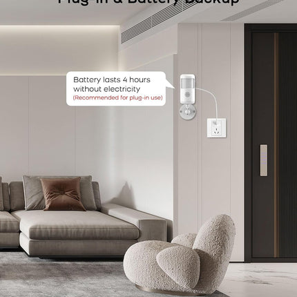 Wireless PIR Motion Sensor Detector with 12m Range and 110° Wide Angle for Home Alarm Systems