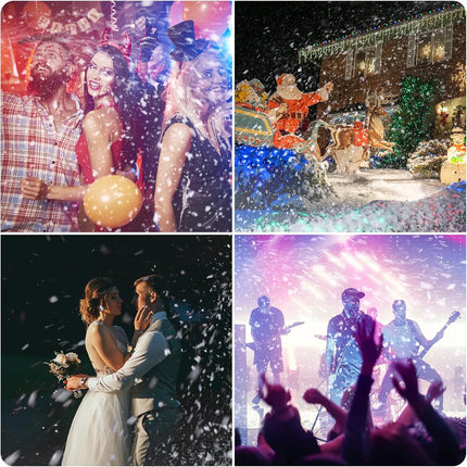 Professional Artificial Snow Maker Machine 1000W with Remote & Variable Output for Parties and Shoots