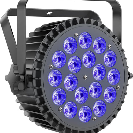 High-Power 200W LED Zoom Par Light 6-in-1 RGBWA+UV DMX Sound Activated Stage Lighting