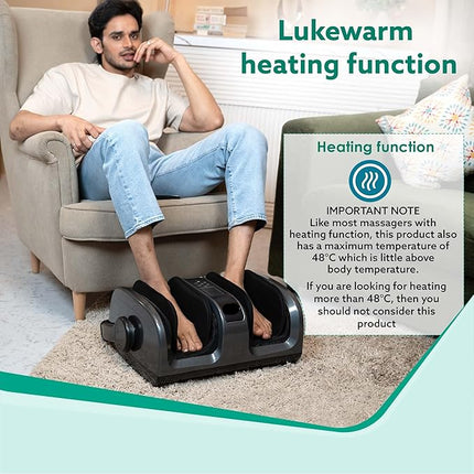 Electric Airbag Foot and Calf Massager with Adjustable Angle and Digital Controls