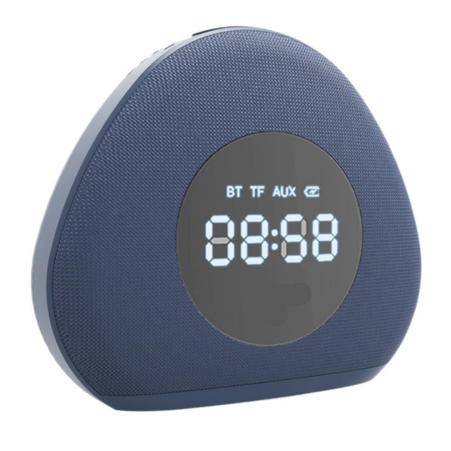 Portable Bluetooth Speaker with LED Light, Clock Alarm & TF Card – 10W Output, 4-Hour Playtime, 3600mAh Battery