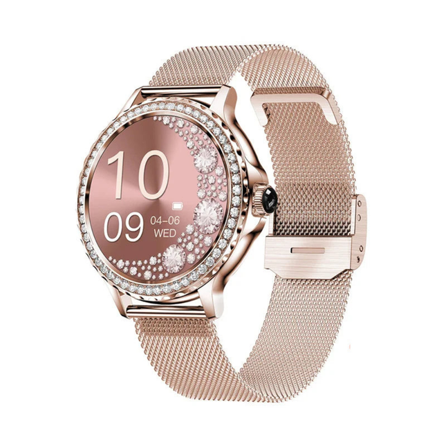 Touchscreen Smart Watch with Heart Rate Monitoring, IP68 Water Resistance and Long Battery Life