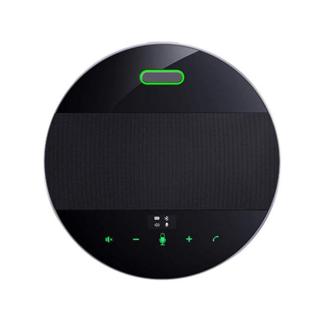 360° Bluetooth & USB Meeting Speakerphone with 4-Mic Array for Team Conference Rooms