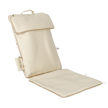 Cordless Shiatsu Massage Cushion, Heated Kneading, Neck Back Shoulder Support, Foldable