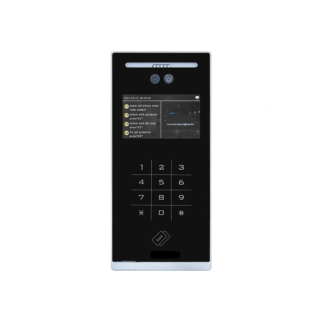 10,000-Capacity Smart Face Recognition Door Access System with Camera & QR Unlock