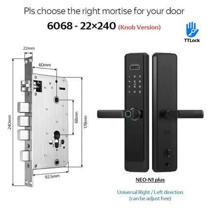 3D Face Recognition Smart Door Lock with HD Camera, Fingerprint & Keypad Access