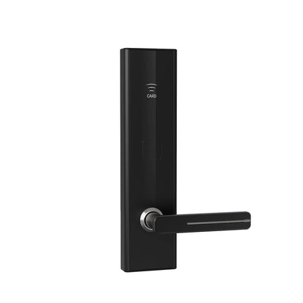 Electronic Hotel Door Lock with Card Access, Backup Key, Aluminium Alloy for 34-100mm Doors