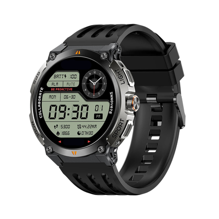 AMOLED Touchscreen Smartwatch with IP68 Protection, Multi-Sport Tracking & Interchangeable 22mm Band