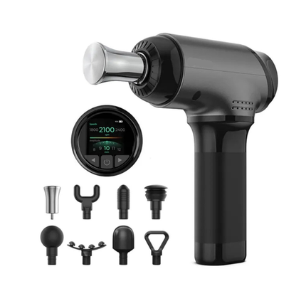 Portable Rechargeable Massage Gun 5 Heads HD Display 4000mAh Battery