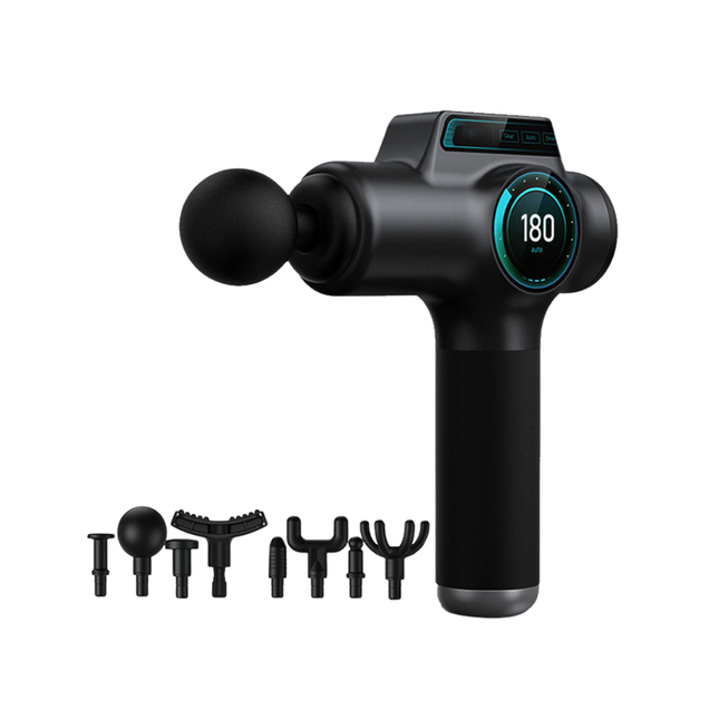 Portable Rechargeable Deep Tissue Massage Gun with 8 Heads 3200RPM Type-C Charging