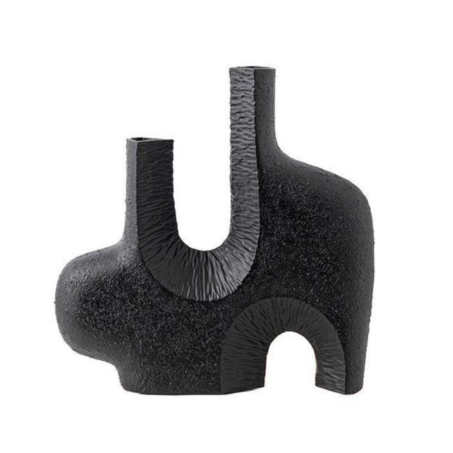 Elegant H Shape Decorative Sculpture 35cm Table Shelf Accent