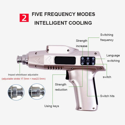 Corded Electric Press Tool 65W Multi-Head Adjustable Pressure Compact Design Champagne Gold
