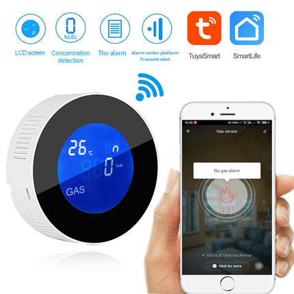 Portable LPG Gas Leak Alarm Detector with Self Test, Low Battery Alert and Relay Output