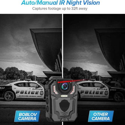 HD Wearable Body Camera 12 Hour Battery Night Vision Loop Recording for Security Use