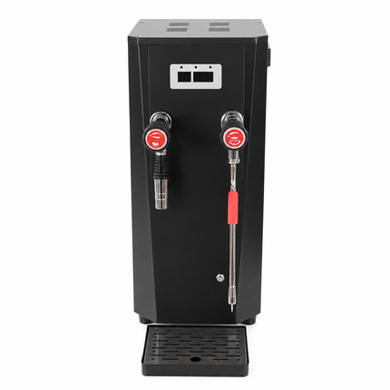 2-in-1 8L Hot Water Boiler with Milk Steamer 2500W High Capacity Beverage Station