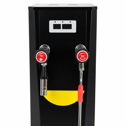 2-in-1 8L Hot Water Boiler with Milk Steamer 2500W High Capacity Beverage Station