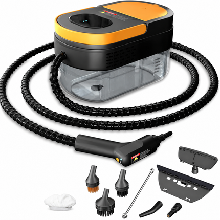 2500W High-Pressure Steam Cleaner with 3-Level Adjustable Handle for Home & Car