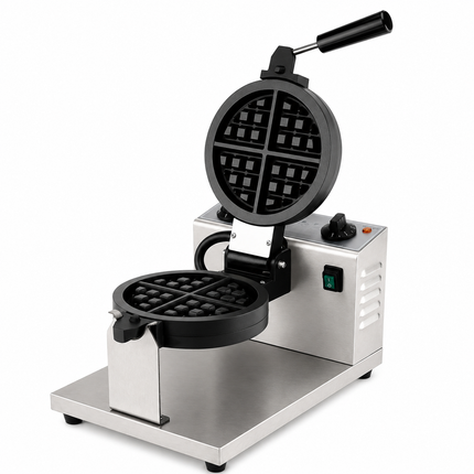 Commercial Electric Waffle Maker 1415W with Removable Cooking Plates