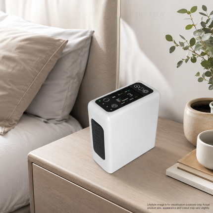 Compact Rechargeable Portable Oxygen Concentrator – Pulse Flow, Low Noise, Travel-Friendly