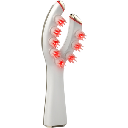 Rechargeable Electric Scalp Massager Brush Red Light Wave 3 Modes for Relaxation