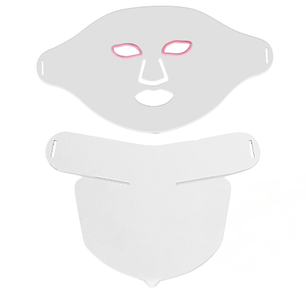 LED Facial and Neck Light Therapy Mask – 7-Colour Silicone Skin Rejuvenation Device