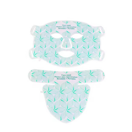 Rechargeable LED Facial Neck Mask 7 Colour Light Relaxation for Skin Firming Rejuvenation