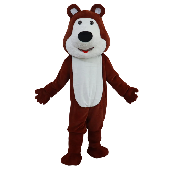 Full Body Plush Cartoon Bear Adult Mascot Outfit for Events Promotions