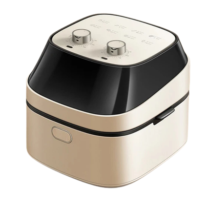 7.5L Digital Air Fryer with Touch Controls, Adjustable Temperature and Viewing Window, White
