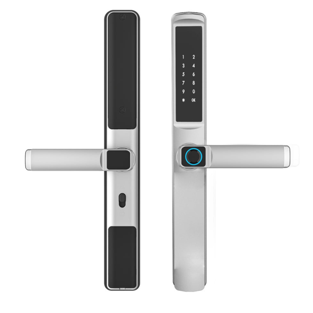 Tuya WiFi Smart Lock for Sliding Doors with Fingerprint, Card and Password Access