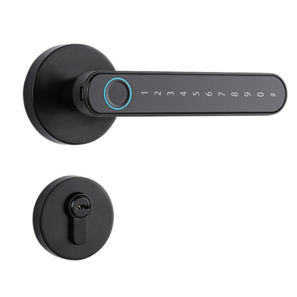 Electronic Smart Door Lock with Fingerprint Access, Password Keypad and Bluetooth App