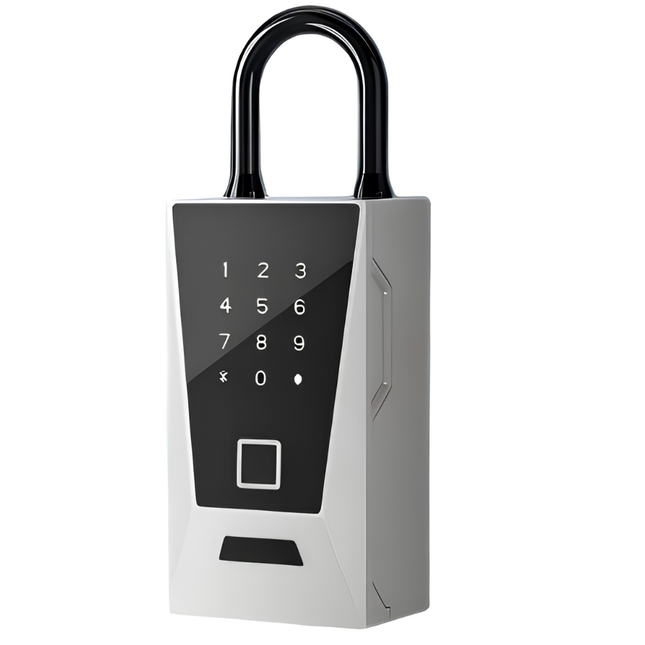 Wall Mounted Smart Key Lock Box with WiFi Direct Connect and Multiple Unlock Methods