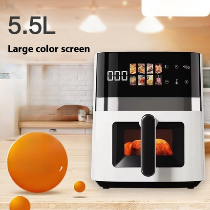 5.5L Smart Digital Air Fryer with Touch Control and Non Stick Basket for Home Use