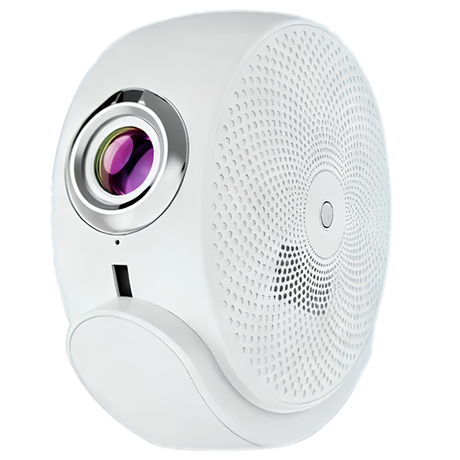 Android Smart LCD Projector with Rotating Lens Mirror and Home Theatre Display