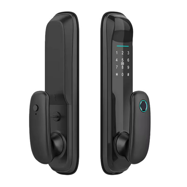 Wi-Fi Smart Fingerprint Door Lock with Tuya App Control for Wooden and Steel Doors