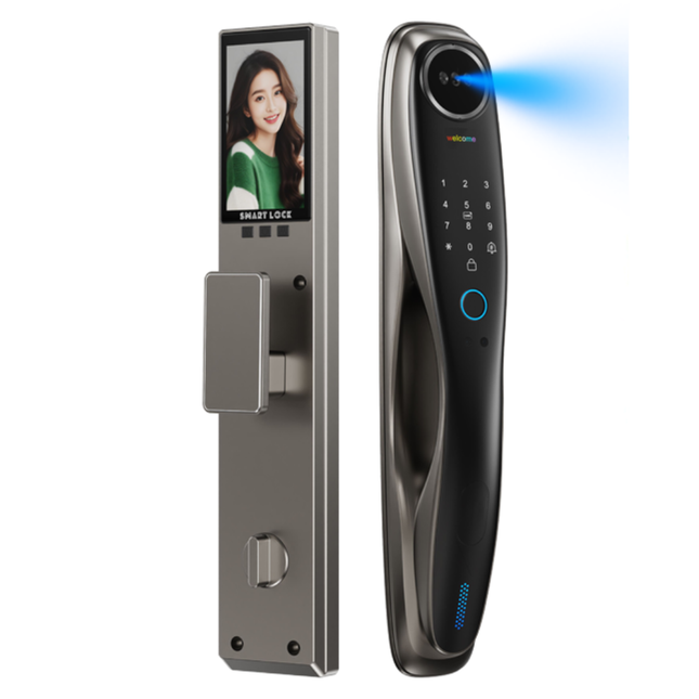 WiFi or Zigbee Smart Door Lock with Face Recognition, Fingerprint and Password Unlock