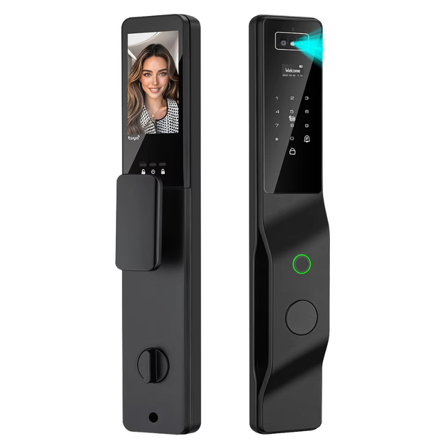 Smart Door Lock with Facial Recognition, Palm Authentication, Camera and Multiple Unlock Methods