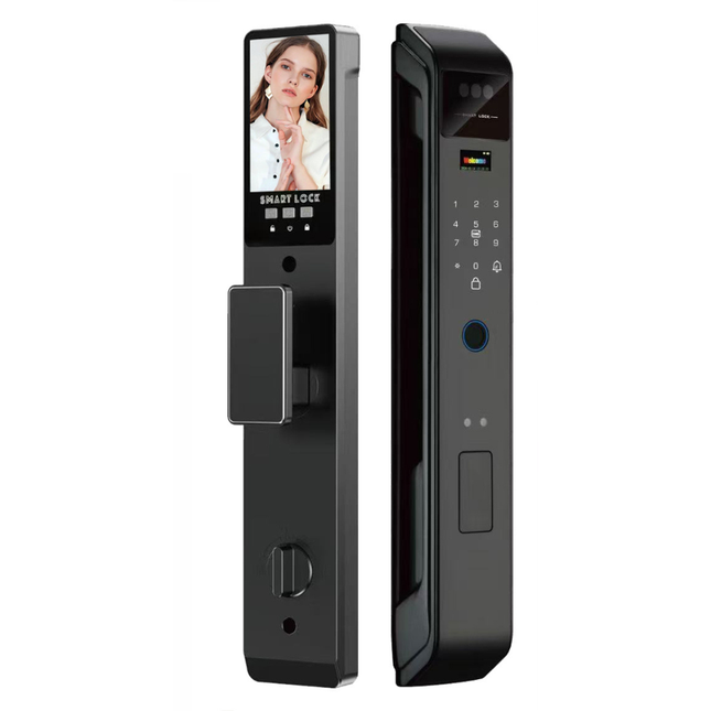 Digital Smart Door Lock with Fingerprint Recognition, Tuya App, Wi-Fi and Memory Card Support