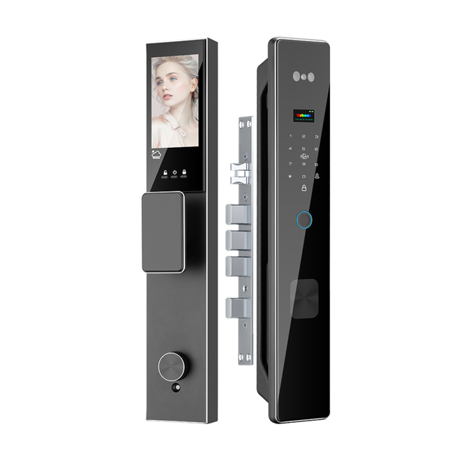 Smart Door Lock with 3D Face Recognition, Fingerprint, Wi-Fi App Control and Password Access
