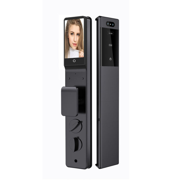 Waterproof Smart Door Lock with Face Recognition, Fingerprint, Password, Card and App Unlock