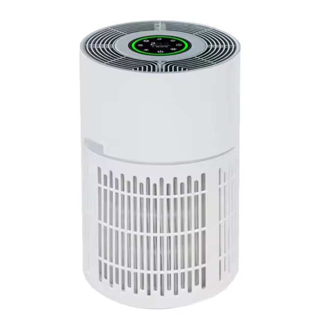Compact HEPA Pet Air Purifier with Smart Air Quality Sensor, Timer and 5 Speed Fan for Home