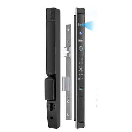 Automatic Smart Door Lock with Face Recognition, Fingerprint, App Control and Camera for Wood Doors