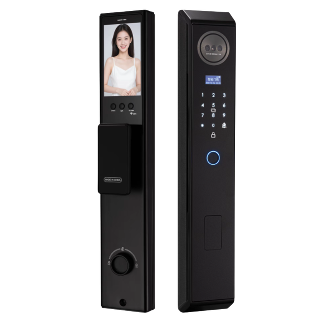 Smart Wi-Fi Door Lock with Face & Palm Recognition, Fingerprint, APP and Key Access